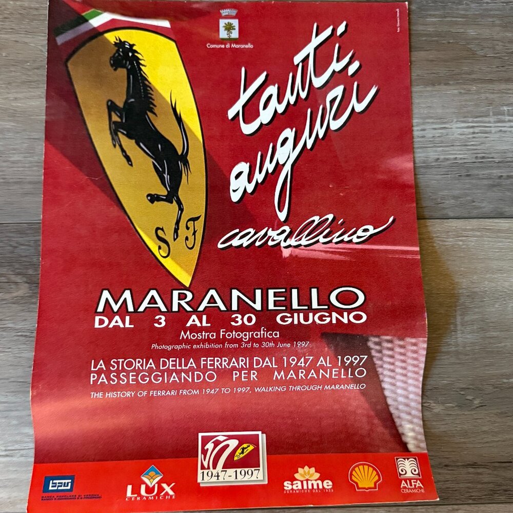 Ferrari Exhibit Ad - Original